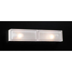 PLC Lighting PLC 6578 SN Praha Bath Vanity Light / 2 Light Incandescent 60W
