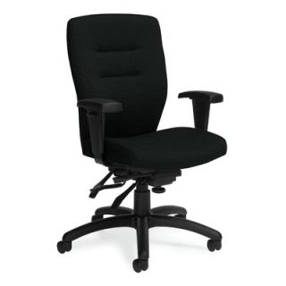 Global Total Office Synopsis Mid Back Multi Office Chair with Height Adjustab