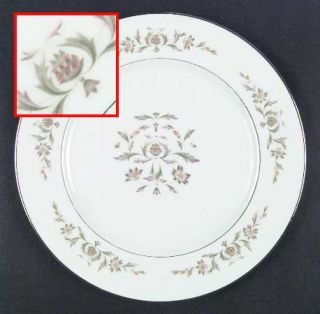 Sango Sorrento Dinner Plate, Fine China Dinnerware   Green&Yellow Floral Design