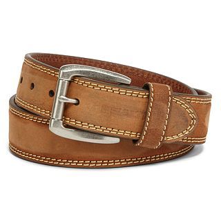 Realtree Brown Leather Belt, Mens