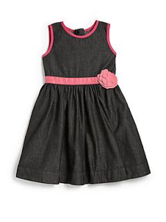 DKNY Toddlers & Little Girls Denim Dress   Black