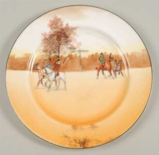 Royal Doulton Hunting (John Peel,Bone) Luncheon Plate, Fine China Dinnerware   J