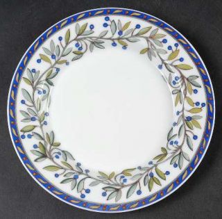 Dansk Sageberry Bread & Butter Plate, Fine China Dinnerware   Blue Berries On Sa