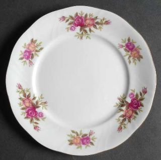 Baum Brothers Rose Garden Salad Plate, Fine China Dinnerware   Pink&Yellow Roses