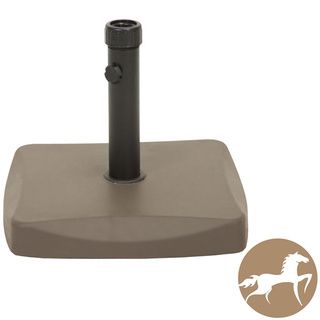 Christopher Knight Home Square 55 pound Brown Umbrella Base (Brown55 pound weight ensures a stable foundationAccommodates any outdoor patio umbrella up to 12 feet in lengthTightening knob for a secure fitDimensions 3.5 inches high x 17.9 inches wide x 17