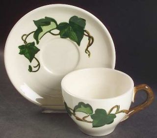 Metlox   Poppytrail   Vernon California Ivy Flat Cup & Saucer Set, Fine China Di