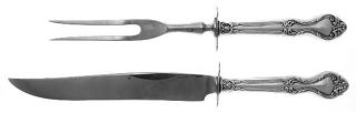 Manchester Amaryllis (Sterling,1951,No Monograms) 2 Piece Small Carving Set W/St
