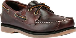 Childrens Timberland Peaks Island 2 Eye Boat Shoe   Brown Leather Casual Shoes