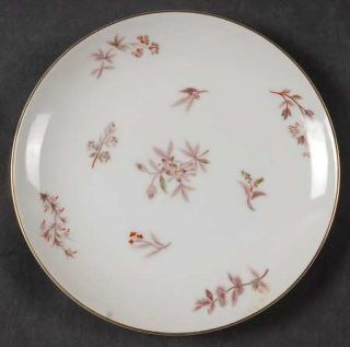 Jyoto Julie Bread & Butter Plate, Fine China Dinnerware   Beige Pink Floral, Red