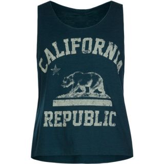 Cali Bear Girls Swing Tank Teal Blue In Sizes X Large, X Small, Large