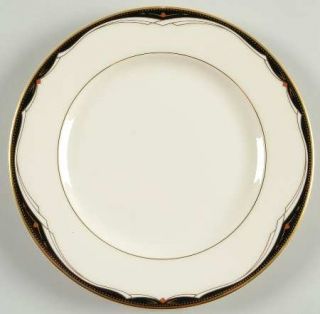 Mikasa Ambassador Black Bread & Butter Plate, Fine China Dinnerware   Fine China