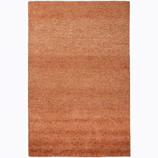 Hand woven Mandara Lurex Fur Orange Rug (5 X 76)