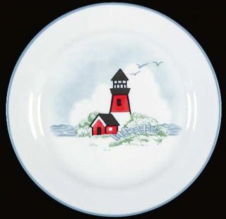 Corning Outer Banks Salad/Dessert Plate, Fine China Dinnerware   Lighthouse By T