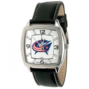 Columbus Blue Jackets Game Time Pro Retro Leather Watch