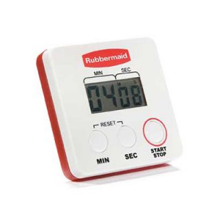 Rubbermaid Digital Timer   24 hour Clock/Timer, Stopwatch, Pocket Clip, Magnetic Back