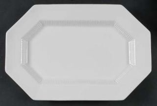 Independence Independence White 16 Oval Serving Platter, Fine China Dinnerware