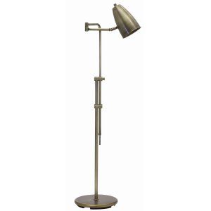 House of Troy HOU C100 AB Cambridge Adjustable  36 50 Antique Brass Floor Lamp