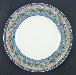 Interiors (PTS) French Floral Dinner Plate, Fine China Dinnerware   Red Flowers,