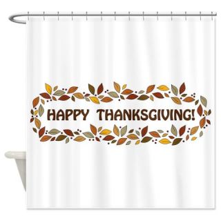  Happy Thanksgiving Shower Curtain  Use code FREECART at Checkout