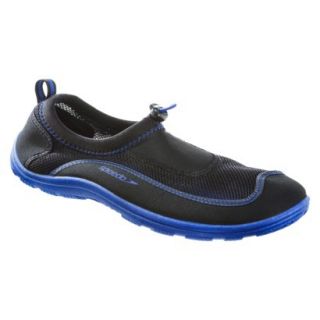 Speedo Mens Surfwalker Water Shoes Black & Blue   Medium