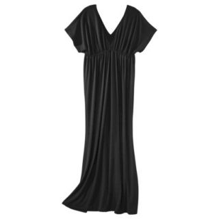 Merona Womens Knit Kimono Maxi Dress   Black   XL
