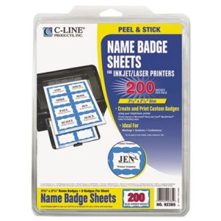 C line Self Adhesive Inkjet/Laser Printer Name Badges