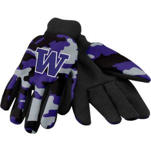 Washington Huskies Forever Collectibles Team Camo Utility Gloves