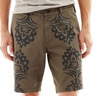 The Tourist by Burkman Bros. Twill Shorts, Green/Blue, Mens