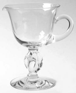 Imperial Glass Ohio Twist Clear No Trim Creamer   Stem #110, Flared Bowl, Twist