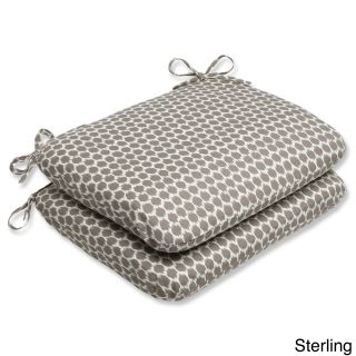 Pillow Perfect Seeing Spots Rounded Corners Outdoor Seat Cushions (set Of 2)