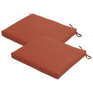 Threshold 2 Piece Outdoor Seat Cushion Set   Coral