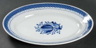 Royal Copenhagen Tranquebar Blue 11 Oval Serving Platter, Fine China Dinnerware