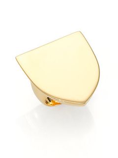 Maison Martin Margiela Polished Shield Ring   Gold