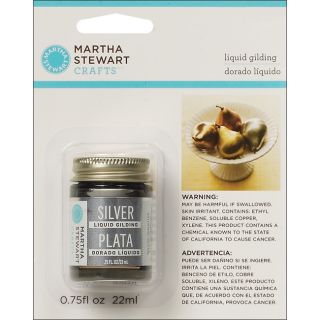 Martha Stewart Silver Liquid Gilding (SilverAvailable in a 0.75 ounce bottleThis item can only ship to the contiguous 48 states and cannot be expedited. )