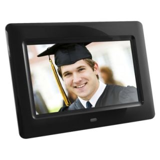 Aluratek 7 LCD Digital Photo Frame   Black (ADPF07SF)