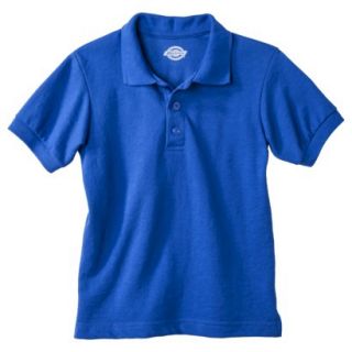 Dickies Boys School Uniform Short Sleeve Pique Polo   Blue 8