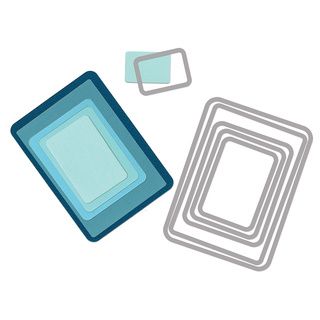 Sizzix Framelits Rectangles Die Set By Rachael Bright (6 Pack)
