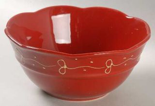 American Atelier Red Rooster Soup/Cereal Bowl, Fine China Dinnerware   All Red,W