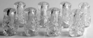 Gorham Lady Anne (Set of 4) Mini Salt & Pepper Set with Stoppers   Clear, Cut, N