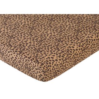 Sweet Jojo Designs Cheetah Girl Fitted Crib Sheet