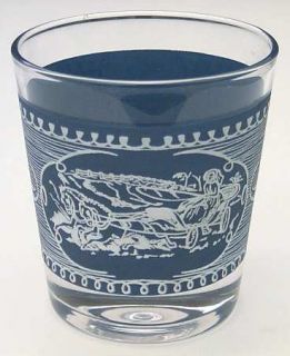 Royal (USA) Currier & Ives Blue 6 Ounce Glassware Old Fashioned, Fine China Dinn