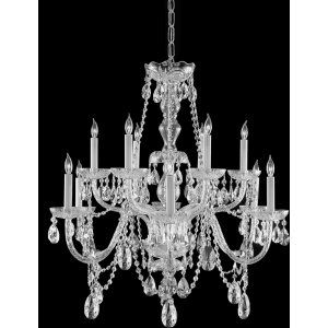 Crystorama Lighting CRY 1135 CH CL MWP Traditional Crystal Chandelier Hand Polis