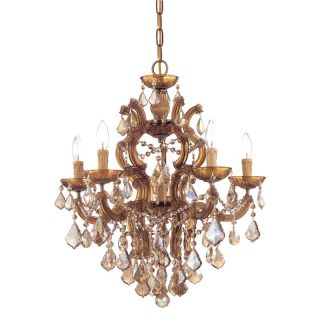 Crystorama 4435 AB GT MWP Maria Theresa Chandelier   23W in. Multicolor   4435 