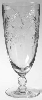Tiffin Franciscan Diane Iced Tea   Stem #17439, Gray Cut Floral On Bowl