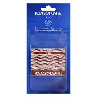 Waterman Havana Brown Fountain Pen Ink Cartridges (pack Of 8)
