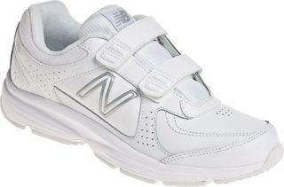 Womens New Balance WW411 Hook and Loop   White Velcro Shoes