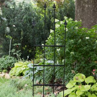 Border Concepts 7.25 ft. Turnberry Trellis   Black   24W in.   72181