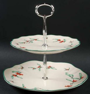 Gorham Homecoming 2 Tiered Serving Tray (Dinner & Salad Plate), Fine China Dinne