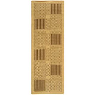 Indoor/ Outdoor Lakeview Natural/ Brown Runner (24 X 67)