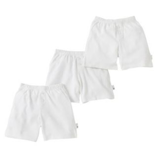 Burts Bees Baby Infant Toddler Boys 3 Pack Boxer Shorts   Dove White 3T